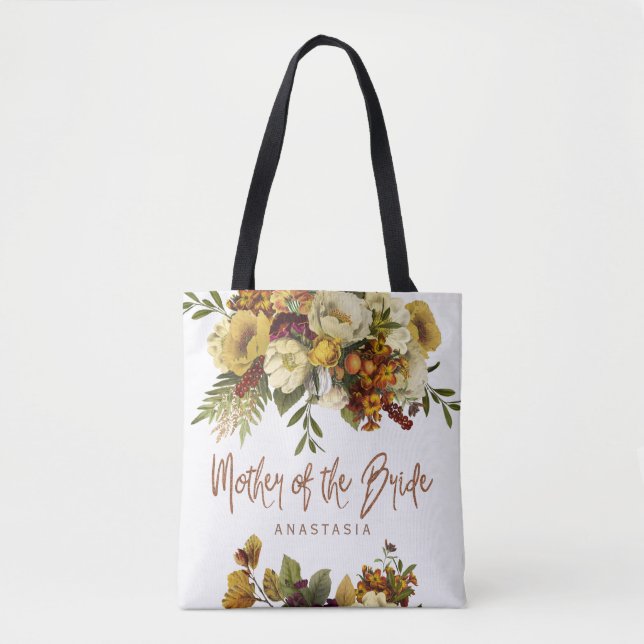 Hochzeit im Herbst blühende moderne Mutter der Bra Tasche (Vorderseite)