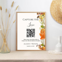 Hochzeit im Herbst Capture Liebe QR Code Hochzeit 