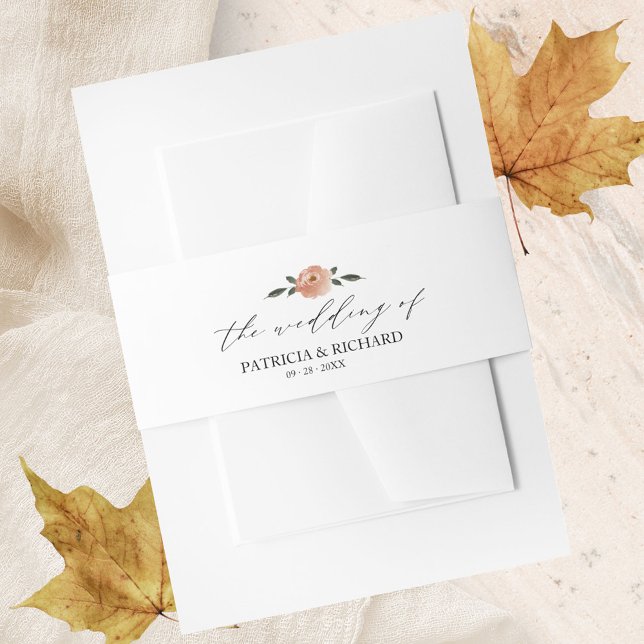 Hochzeit im Herbst der Herbstverläufe Einladungsbanderole (Von Creator hochgeladen)