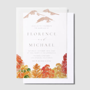 Hochzeit im Herbst der Herbstwälder