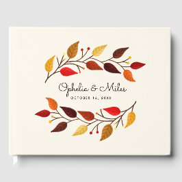 Hochzeit im Herbst der Herbstzweige Gästebuch