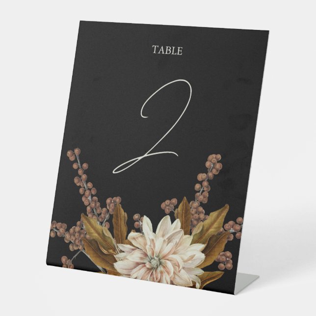 Hochzeit im Herbst des blorschwarzen Herbstes Sockelschild (Vorderseite)