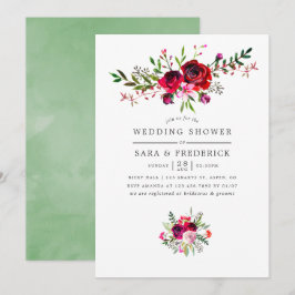 Hochzeit im Herbst Dusche Blumenladen Einladung