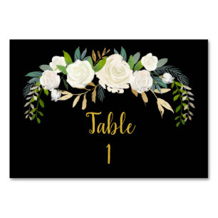 Hochzeit im Herbst Empfang-Dekoration aus Gold und Tischnummer