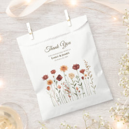 HOCHZEIT IM HERBST FAVOR BAG | BURGUNDY & ORANGE GESCHENKTÜTCHEN