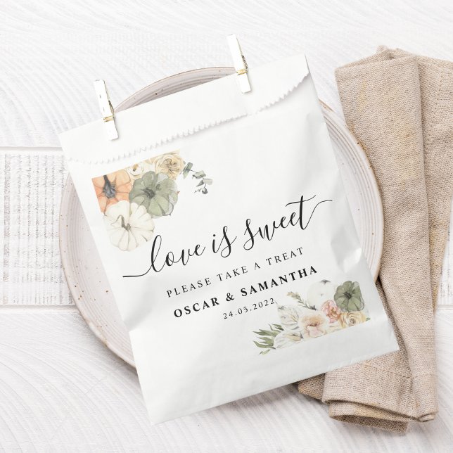 Hochzeit im Herbst Fvor Bag | Wasserfarbenkürbis Geschenktütchen (Von Creator hochgeladen)