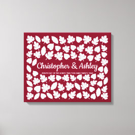 Hochzeit im Herbst Gästebuch Alternative 75 Blätte