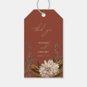 Hochzeit im Herbst Herbst Flora und Fauna Geschenkanhänger