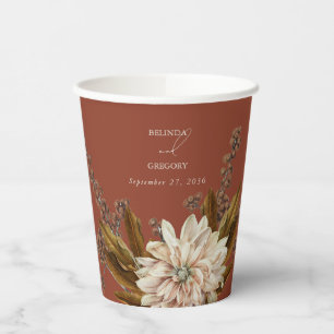 Hochzeit im Herbst Herbst Flora und Fauna Pappbecher