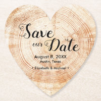 Hochzeit im Herbst Holz Rustic Rettete unser Datum