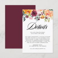 Hochzeit im Herbst im Herbst Blooms Garland