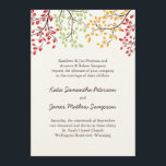 Hochzeit im Herbst lädt Einladung<br><div class="desc">Hochzeit im Herbst Invites designed by Colorful Designs Inc. com</div>