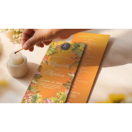 Hochzeit im Herbst Programme Autumn Maple Blätter 