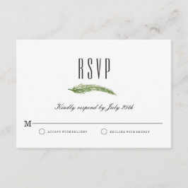 Hochzeit im Herbst RSVP-Karte - Rustikale Erntepfl RSVP Karte