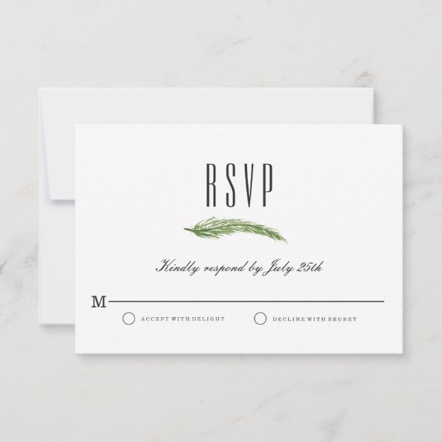 Hochzeit im Herbst RSVP-Karte - Rustikale Erntepfl RSVP Karte (Vorderseite)