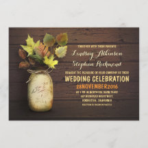 Hochzeit im Herbst & rustikale Einladungen