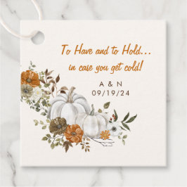 Hochzeit im Herbst Throw Blanket Creme Floral Pump Geschenkanhänger