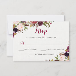Hochzeit im Herbst UAWG RSVP Karte