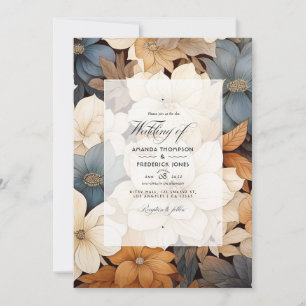 Hochzeit im Herbst von Beige bis Kastanie Einladung