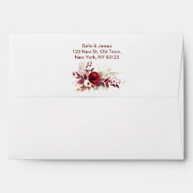Hochzeit im Herbst von Burgund Rote Flora
