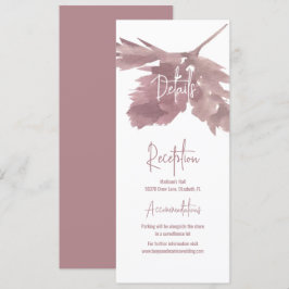 Hochzeit im Herbst Wasserfarbenleaf Details Einlad Einladung