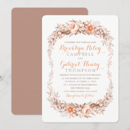 Hochzeit im Herbsts-eleganter HerbstWatercolor mit Einladung