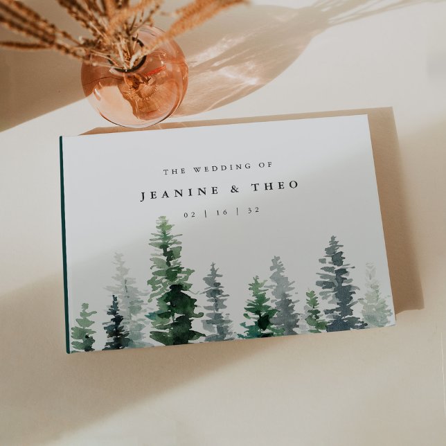 Hochzeit im immergrünen Wald von Timber Grove Gästebuch (Von Creator hochgeladen)