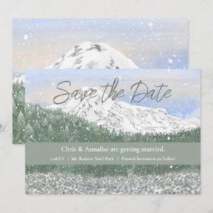 Hochzeit im Mt Rainier National Park - Save the Da Date