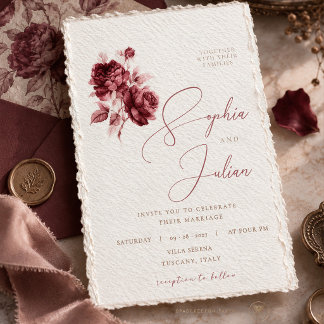 Hochzeit im Stil des alten Burgund Einladung