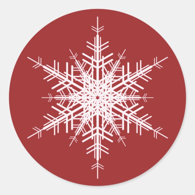 Hochzeit im Winter-Sticker Runder Aufkleber (Vorderseite)