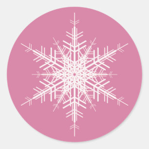 Hochzeit im Winter-Sticker Runder Aufkleber