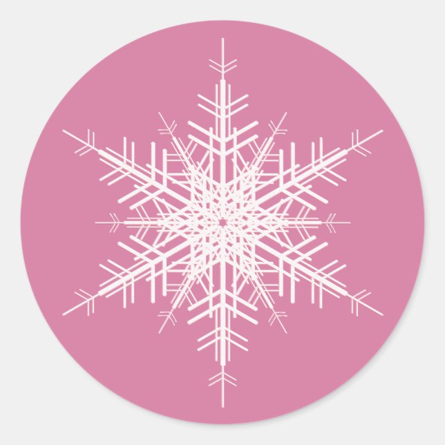 Hochzeit im Winter-Sticker Runder Aufkleber (Vorderseite)