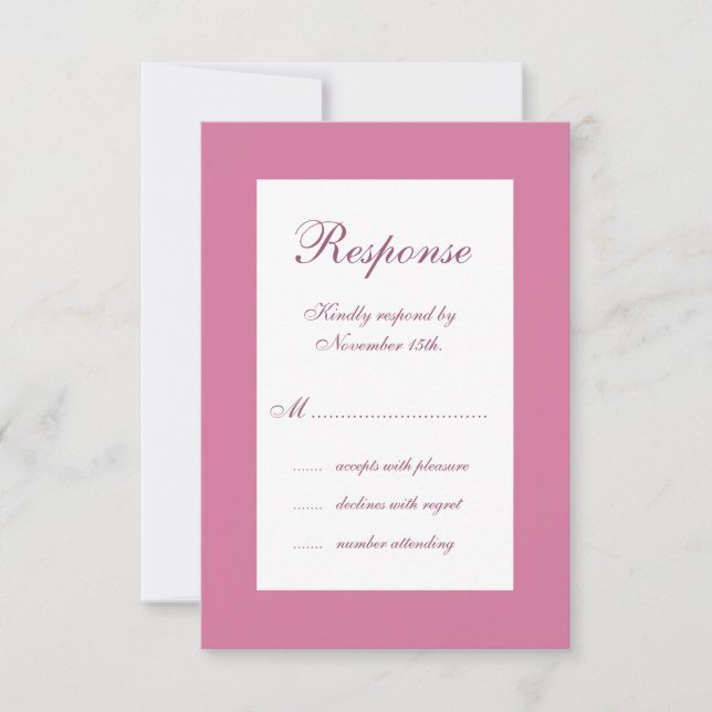 Hochzeit im Winter UAWG RSVP Karte (Vorderseite)