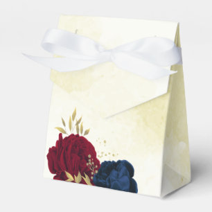 Hochzeit in blauen und roten Blume Geschenkschachtel
