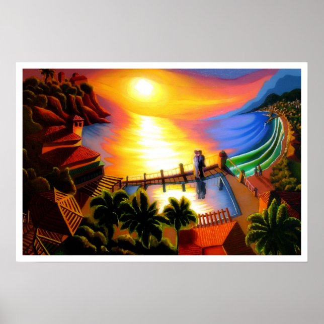 Hochzeit in der Bucht von Malaga Poster (Vorne)