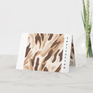 Hochzeit in der Landwirtschaft Cowhide Print 5 Einladung