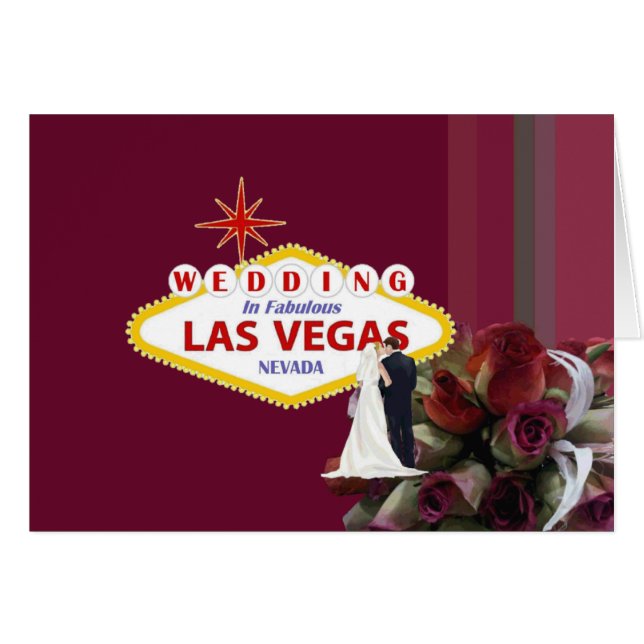 Hochzeit in Fabulous Las Vegas Card (Vorderseite (Horizontal))