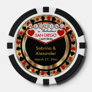 Hochzeit in (Heimat und Staat) Pokerchips