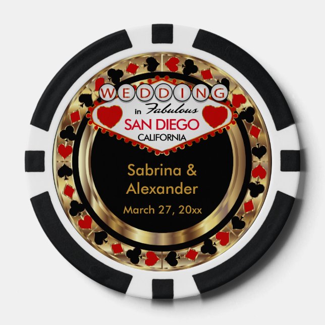 Hochzeit in (Heimat und Staat) Pokerchips (Vorderseite)