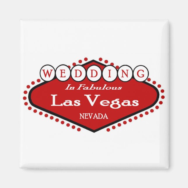 Hochzeit in Las Vegas Magnet (Vorne)