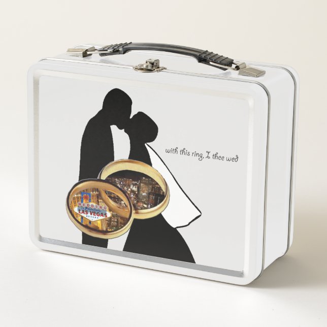 Hochzeit in Las Vegas Metal Lunchbox (Vorderseite)