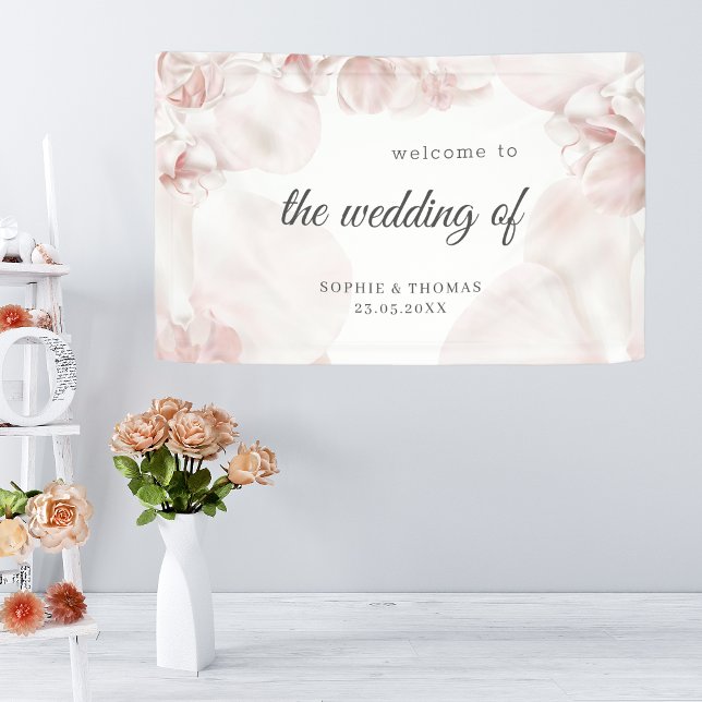 Hochzeit in Rosa-Orchideen Banner (Von Creator hochgeladen)