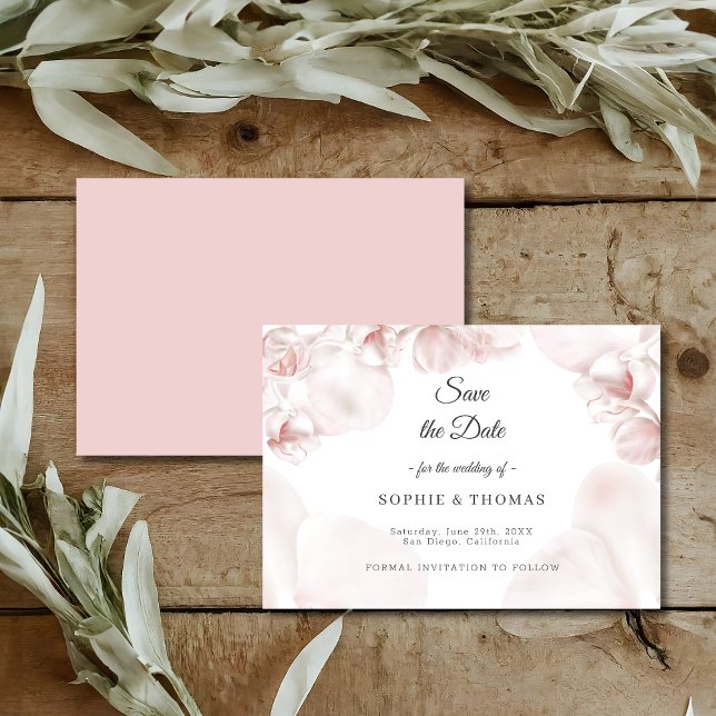 Hochzeit in Rosa-Orchideen Save The Date (Von Creator hochgeladen)