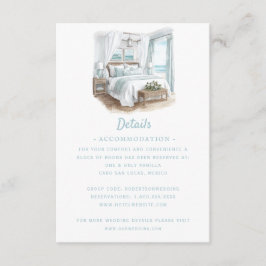 Hochzeit in Urlaubsort am Strand | Details Begleitkarte