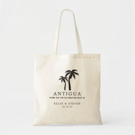 Hochzeit in Urlaubsort Bag Palmen Tragetasche