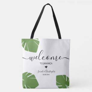 Hochzeit in Urlaubsort Begrüßungsbeutel Tropische  Tasche