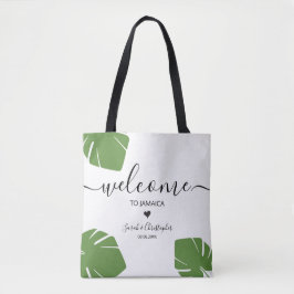 Hochzeit in Urlaubsort Begrüßungsbeutel Tropische  Tasche