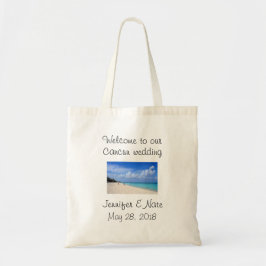 Hochzeit in Urlaubsort Begrüßungsgeschenk Tragetasche
