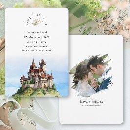Hochzeit in Urlaubsort Bukarest Rumänien Save The Date