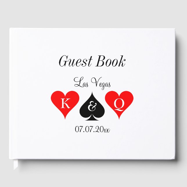 Hochzeit in Urlaubsort Classy Las Vegas Gästebuch (Vorderseite)
